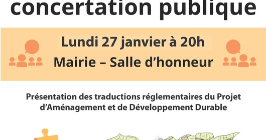 Réunion Publique : Révision général du Plan Local d'Urbanisme